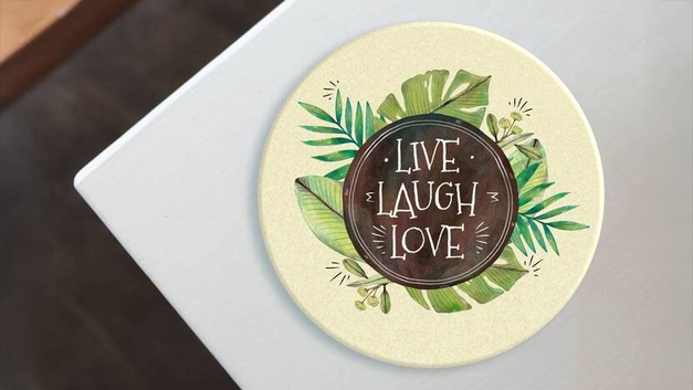 Custom Circle Ceramic Coasters - Design Yours Now!