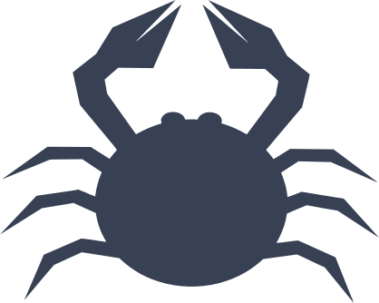 Circle Crab Sticker