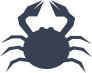Circle Crab Sticker