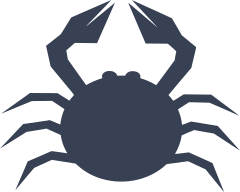 Circle Crab Sticker