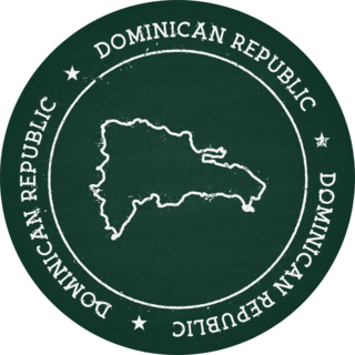 Circle Dominican Republic Sticker