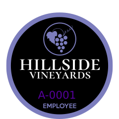 Circle Employee Parking Permit Sticker