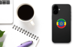 Circle Ethiopia National Sticker on a Phone (New) example