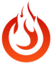 Circle Flame Sticker
