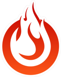Circle Flame Sticker