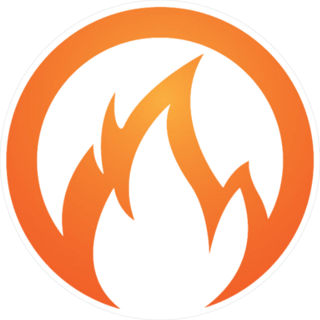 Circle Flames Sticker