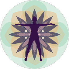Circle Flower Yoga Sticker