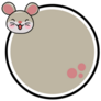 Circle Mouse Sticker