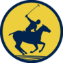 Circle Polo Player Riding Horse Sticker