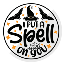 Circle Put a Spell On You Sticker