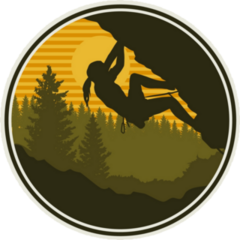 Circle Rock Climbing Sticker