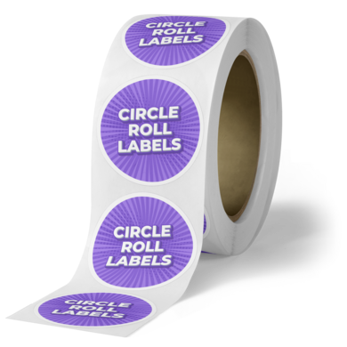 Circle stickers on a roll