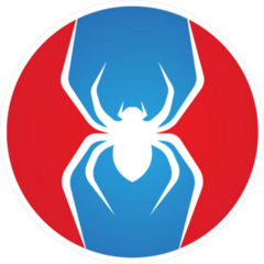 Circle Spider Logo Sticker
