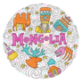 Circle Symbols Of Mongolia Sticker