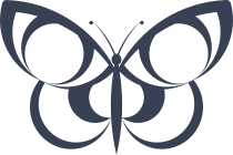 Circle Wings Butterfly Sticker