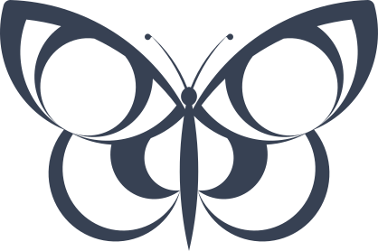 Circle Wings Butterfly Sticker