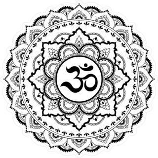 Circular Pattern Of Mandala For Henna Sticker