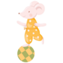 Circus Mouse Sticker
