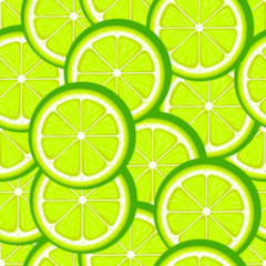 Citrus Lime Pattern Sticker