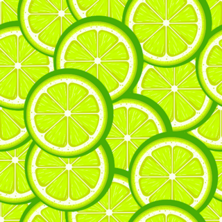 Citrus Lime Pattern Sticker