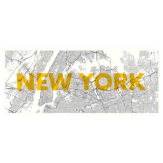 City Map New York Sticker