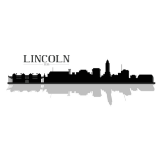 City Of Lincoln Nebraska Downtown Buildings Skyline Sticker