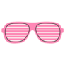 Classic 80s Glasses Sticker