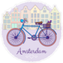 Classic Amsterdam Bike Sticker