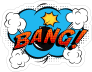 Classic Bang Comic Style Sticker