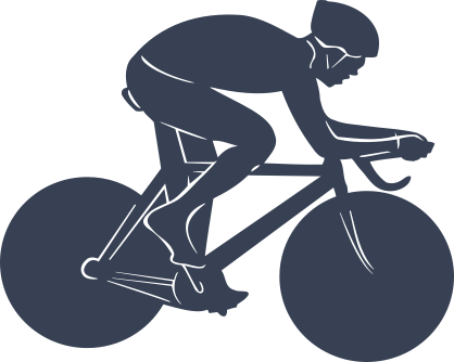 Classic Bicycle Bicyclist Sticker