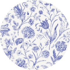 Classic Floral Pattern With Tulips Sticker