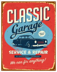 Classic Garage Service & Repair Mechanic Sticker