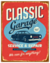 Classic Garage Service & Repair Mechanic Sticker