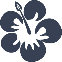 Classic Hibiscus Flower Sticker