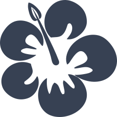 Classic Hibiscus Flower Sticker