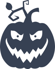 Classic Jack O Lantern Pumpkin Sticker