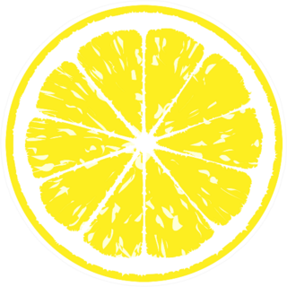 Classic Lemon Slice Sticker