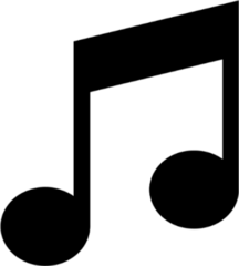 Classic Music Note Sticker