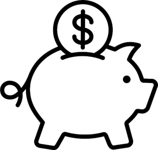 Classic Piggy Bank Sticker