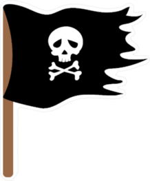 Classic Pirate Flag Sticker
