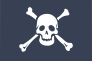 Classic Pirate Skull Flag Sticker