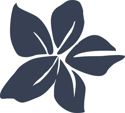 Classic Plumeria Flower Sticker