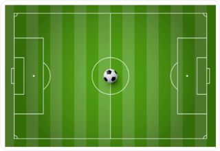 Classic Rounded Corner Soccer Field Sticker