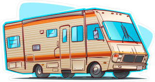 Classic RV Camper Sticker