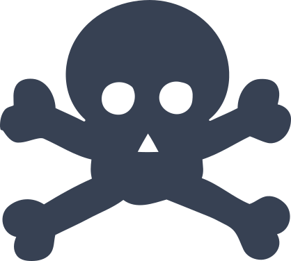 Classic Skull And Cross Bones Sticker