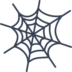 Classic Spider Web Sticker