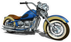 Classic Vintage Motorcycle Sticker