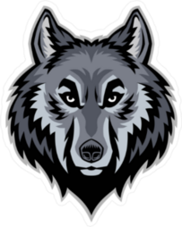 Classic Wolf Head Mascot Sticker