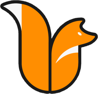 Clean Fox Logo Sticker