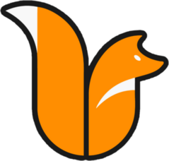 Clean Fox Logo Sticker